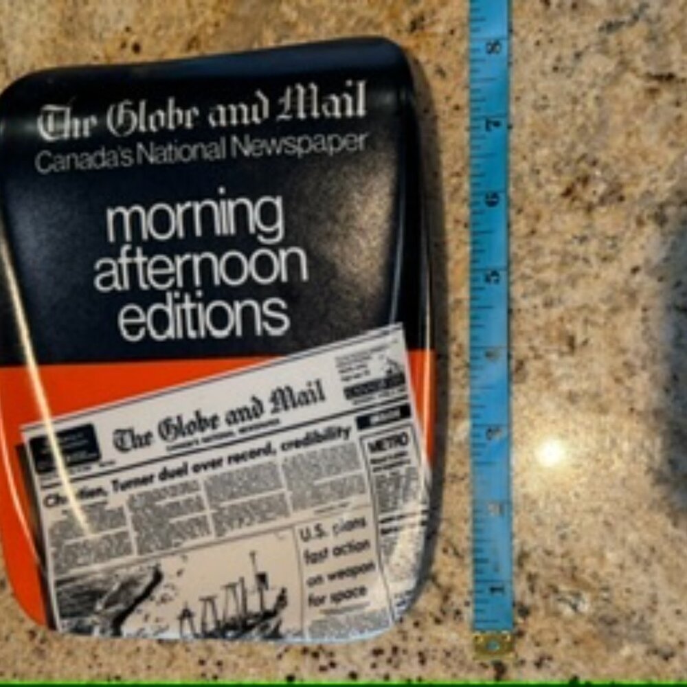 Vintage Globe & Mail trinket plate - Picture 9 of 9